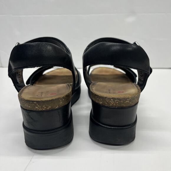 Clarks Black Women's Sandals - Picture 6 of 13